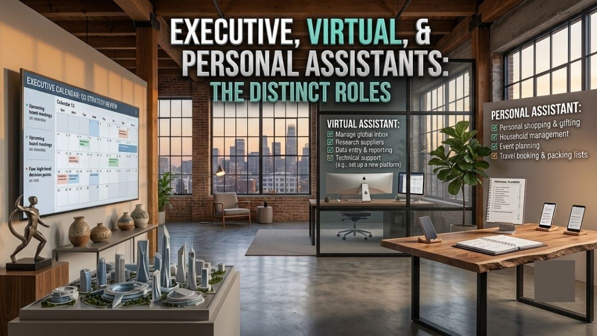 Executive assistant vs virtual assistant vs personal assistant